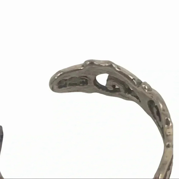 925 STAMPED STERLING SILVER WAVES IN THE WIND ADJUSTABLE TOE RING SIZE XS - Picture 12 of 13